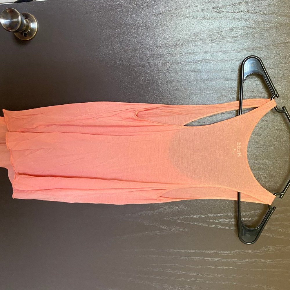Light Orange Razor Back Tank Top - Picture 2 of 2